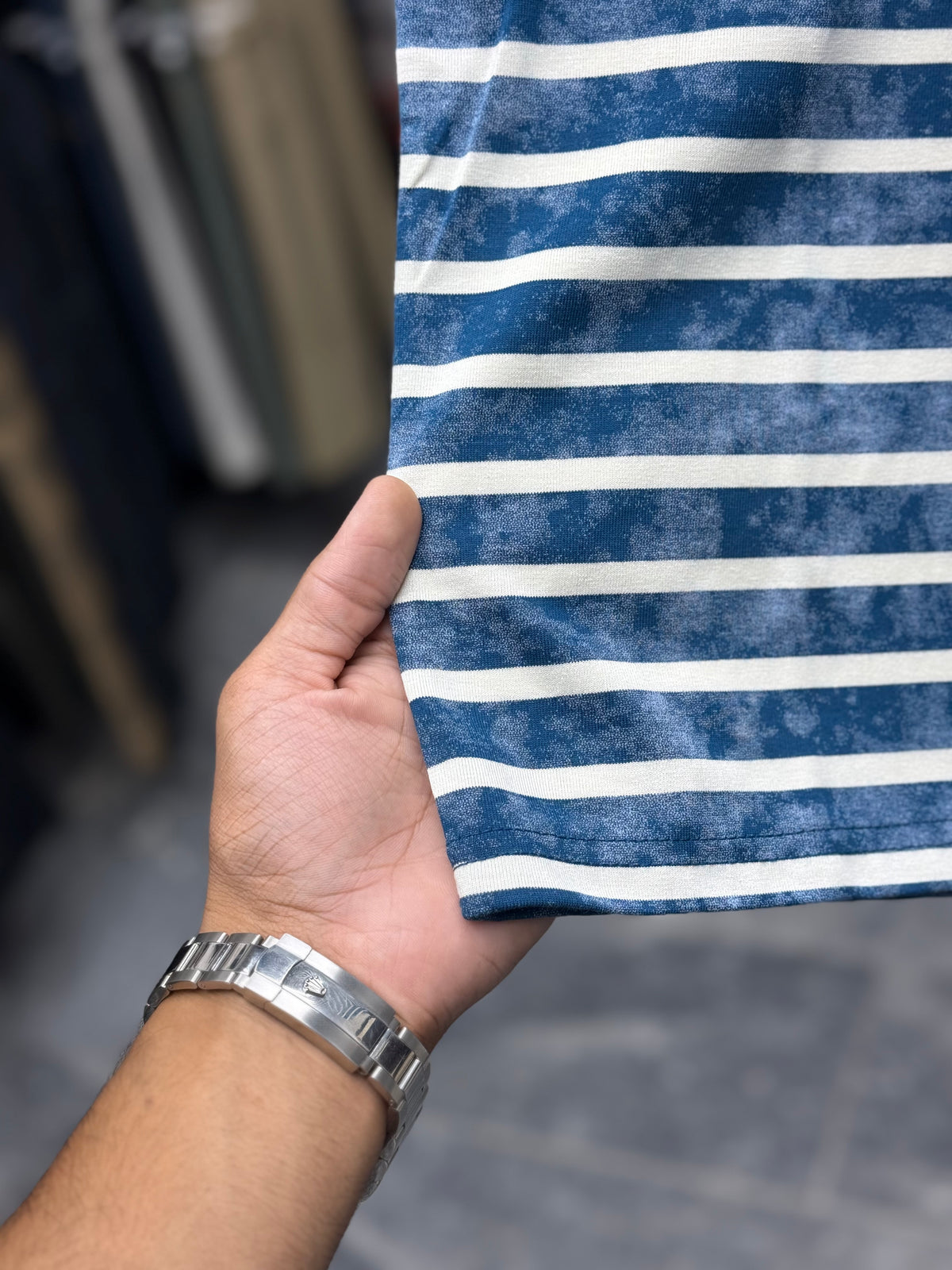 ALO DROP SHIRT BLU