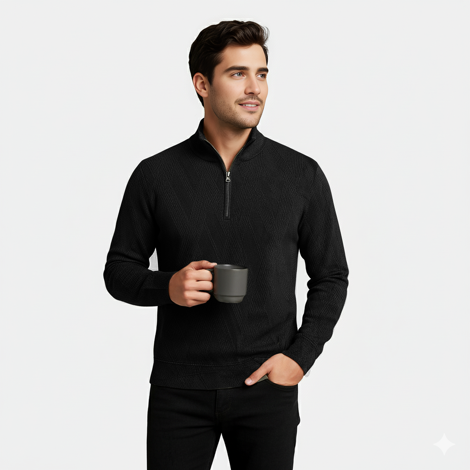 HORIZEN Premium crossline blk sweats