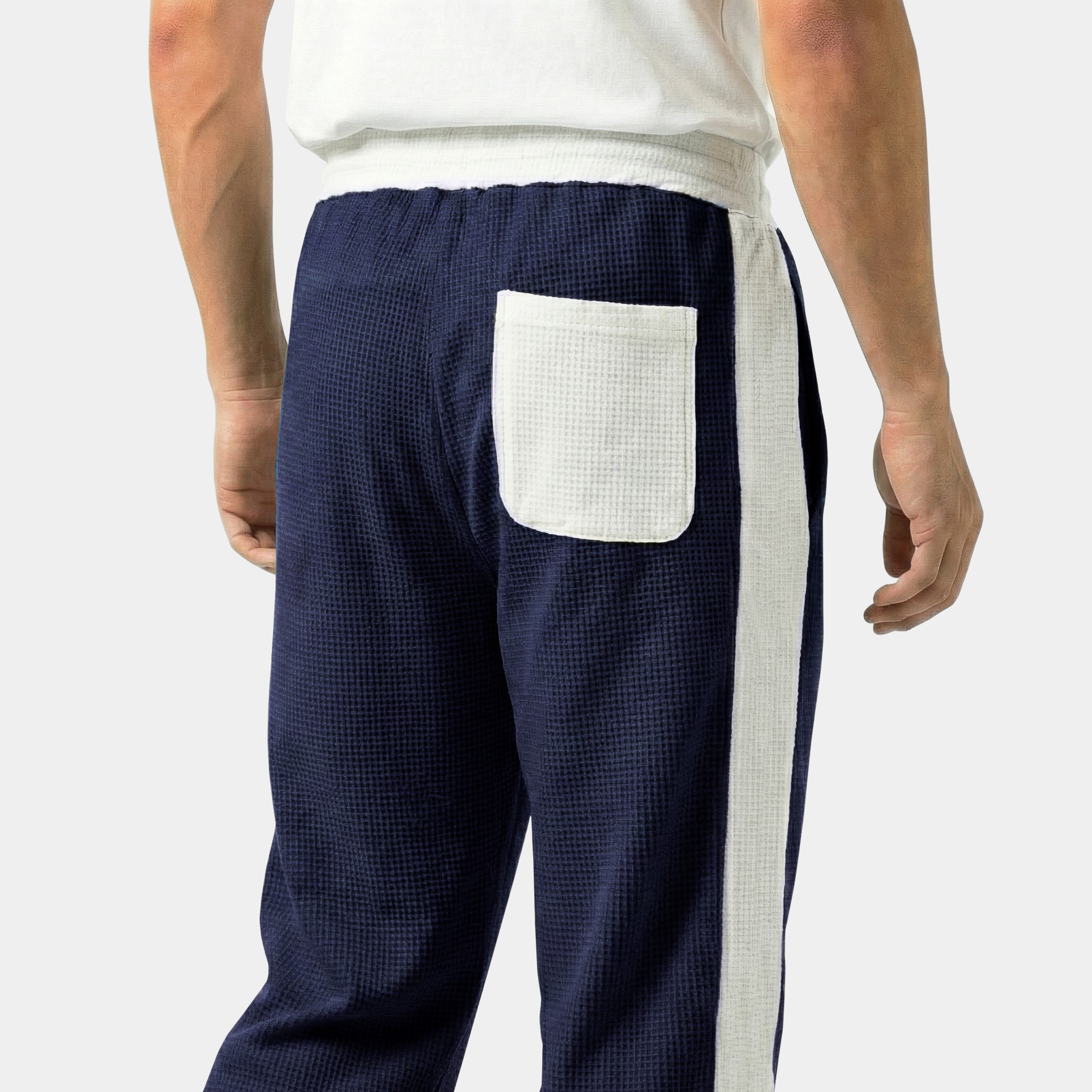 HORIZEN WHT-BLU TROUSER