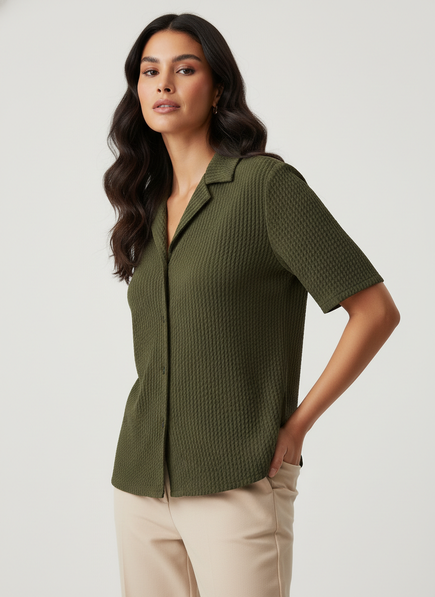 ELITE OLIVE WOMEN SHIRT