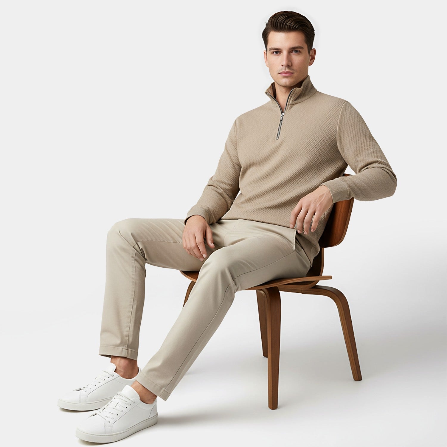 HORIZEN Premium sweats shirt in biege
