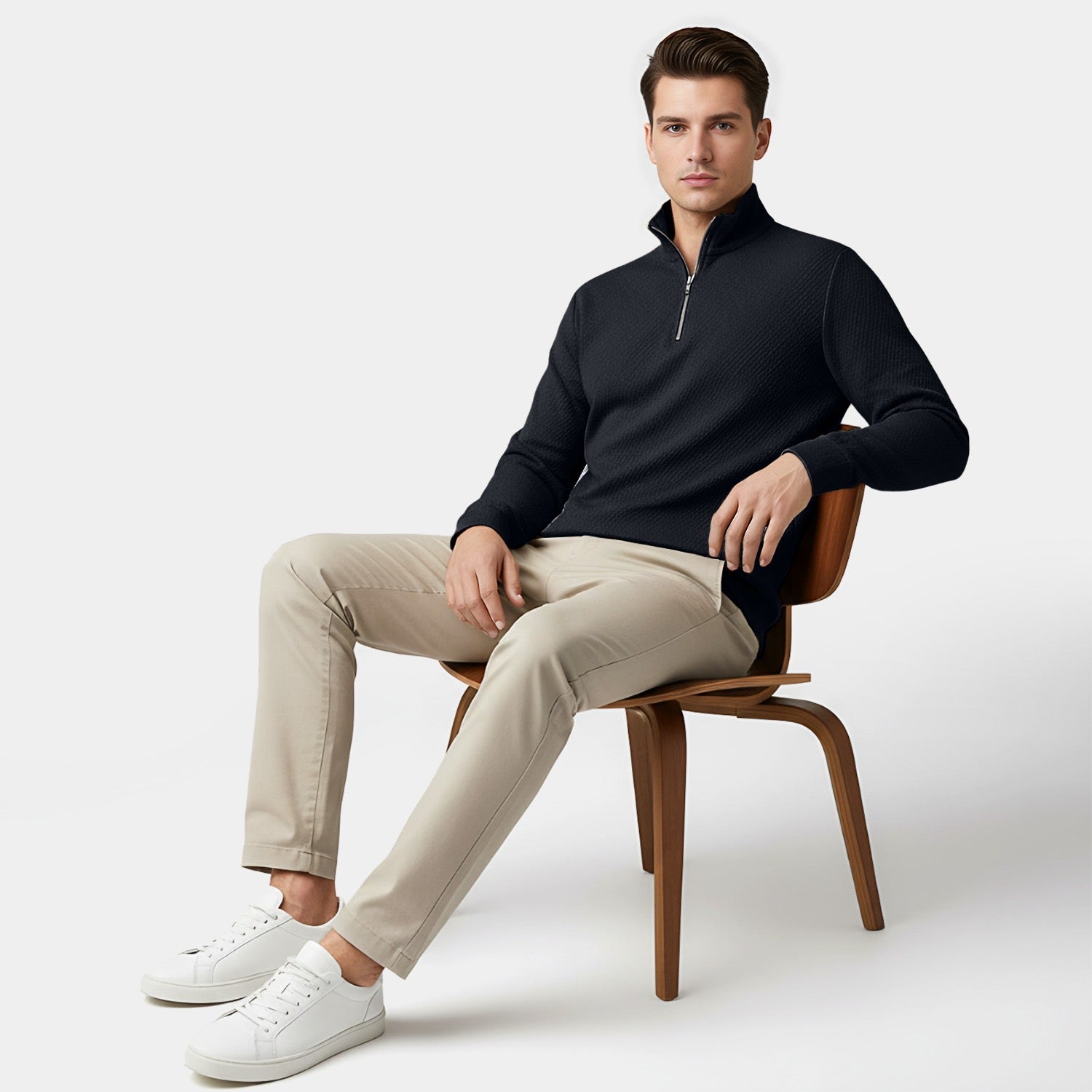 HORIZEN Premium sweats shirt in navy
