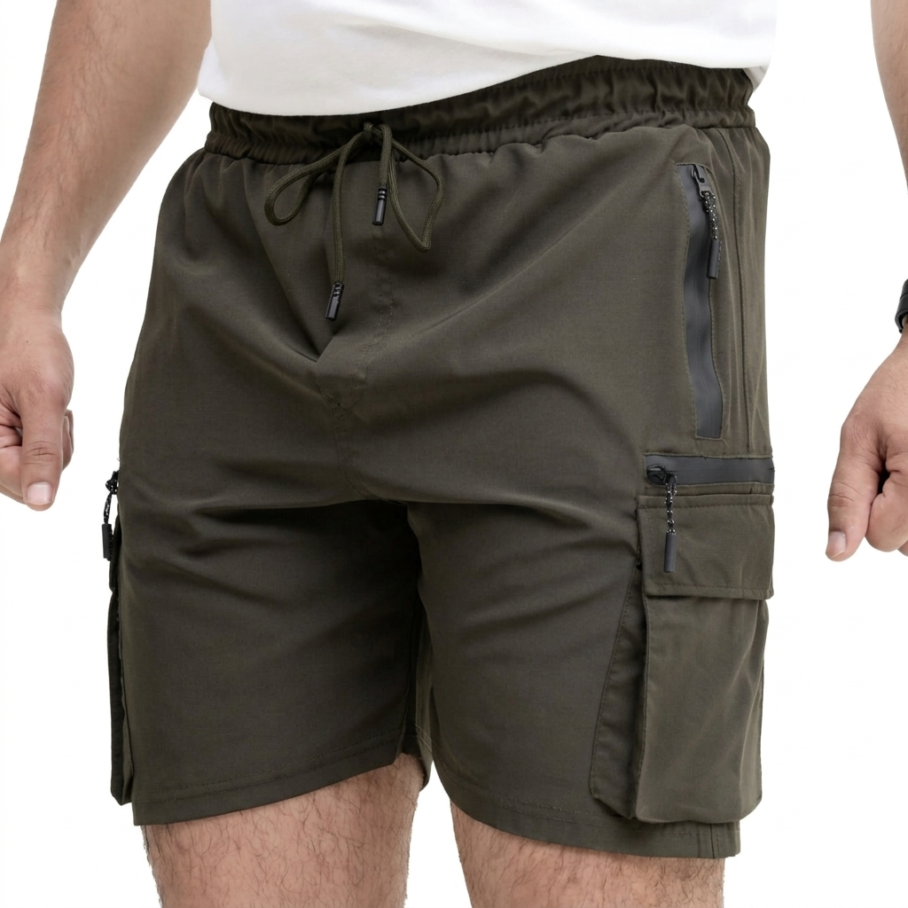 HORIZEN IMPORTED OLIVE SHORTS